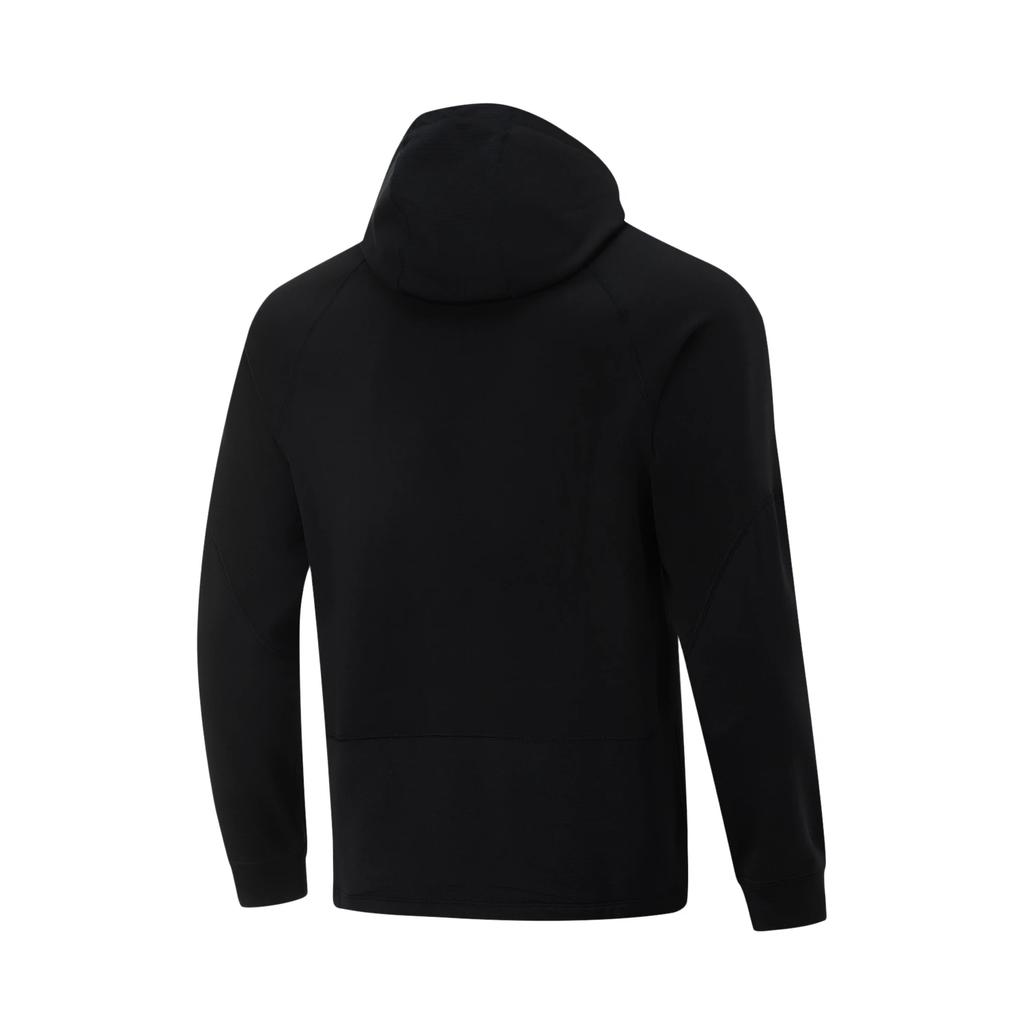 Li Ning Professional Basketball Series CBA Letter Hooded Soft Comfortable Breathable Versatile Casual Sweatshirt Men sweatshirt Black AWDU527-1
