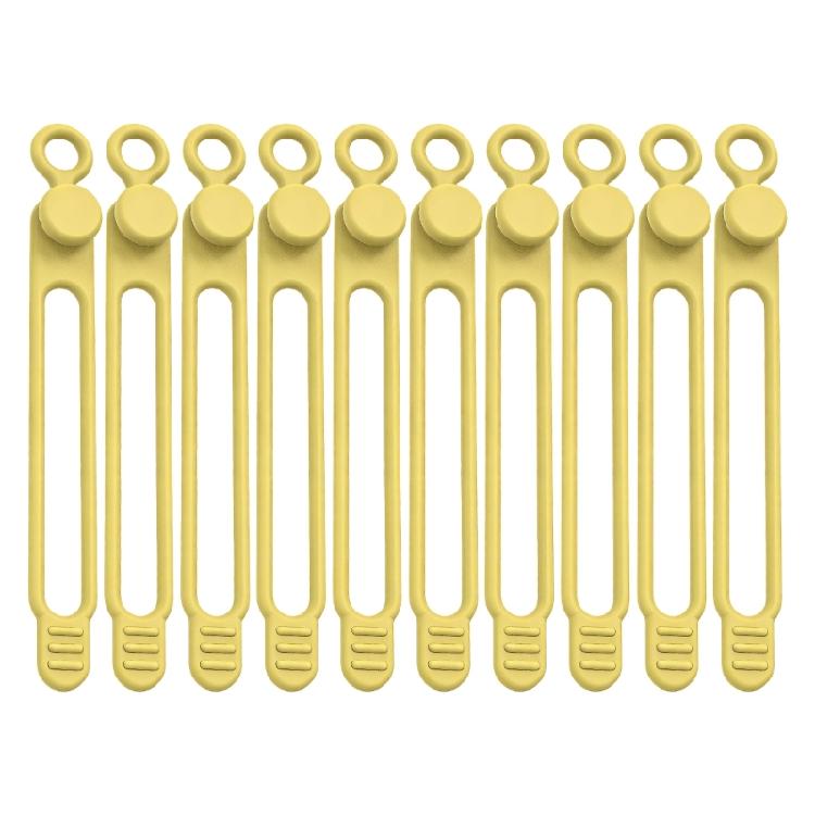 10pcs Reusable Silicone Cable Fasteners Data Cable Organizers Multipurpose Elastics Cord Organizers