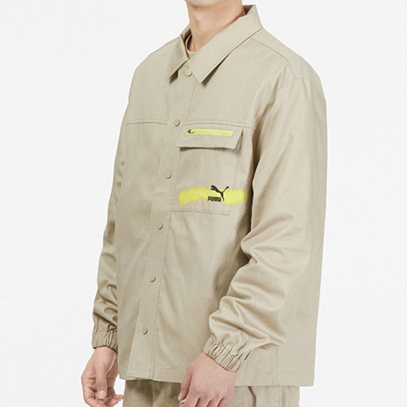 PUMA Logo Printing Loose Woven lapel Jacket Men's 536089-64