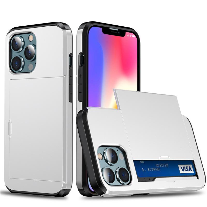 Applicable to iPhone17ProMax mobile phone case, Apple 16 card slider cover armor Samsung S25 armor Note20