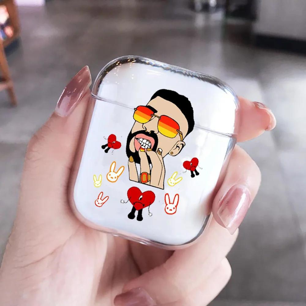 Yo Perreo Sola Bad Bunny Maluma Clear Earphone Case for Airpods Pro 3 Bluetooth Charging Box for Airpod 4 3 2 1 Protective Cover