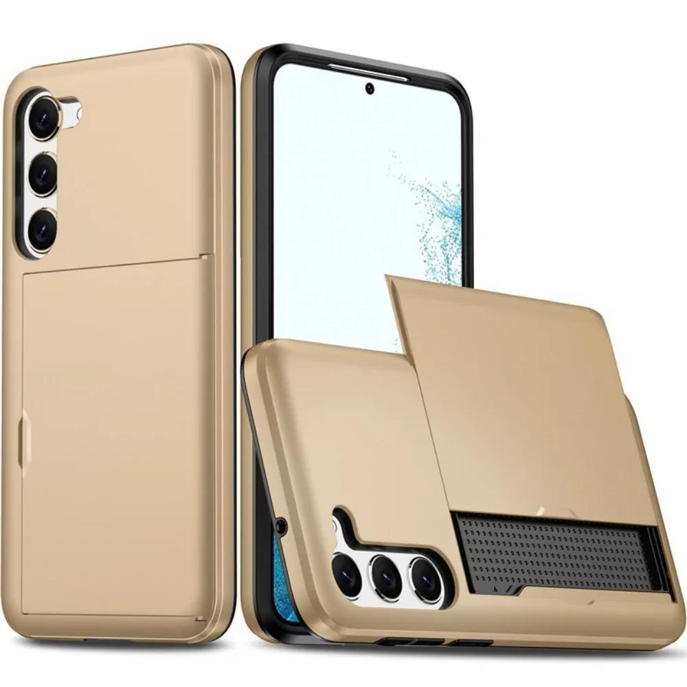 

Для Samsung Galaxy S24 Ultra S25 S22 Plus S23 S21 S20 FE A55 5G чехол-кошелек держатель для карт слот защитный противоударный чехол для телефона Galaxy S24 FE