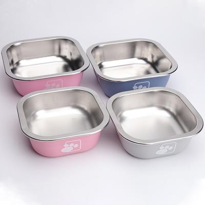 Cuenco para Perro Acero Inoxidable Cuenco para Gato Antivuelco Antideslizante Cuenco para Arroz para Perro Cuenco para Agua Potable para Gato Cuenco para Mascotas Alimentador para Mascotas de Gran Capacidad