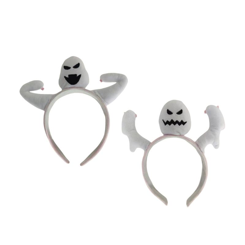 Makeup Party Costume Funny Specter Hairband with Bangs Clip Headwear Bangs Clip Creative Headband for Makeup