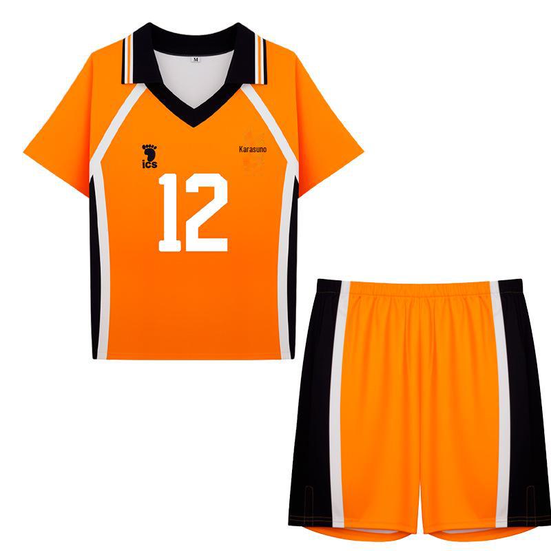 Haikyuu Karasuno Team Cosplay Uniform - Hinata Shoyo & Kageyama Tobio Short-Sleeve Edition