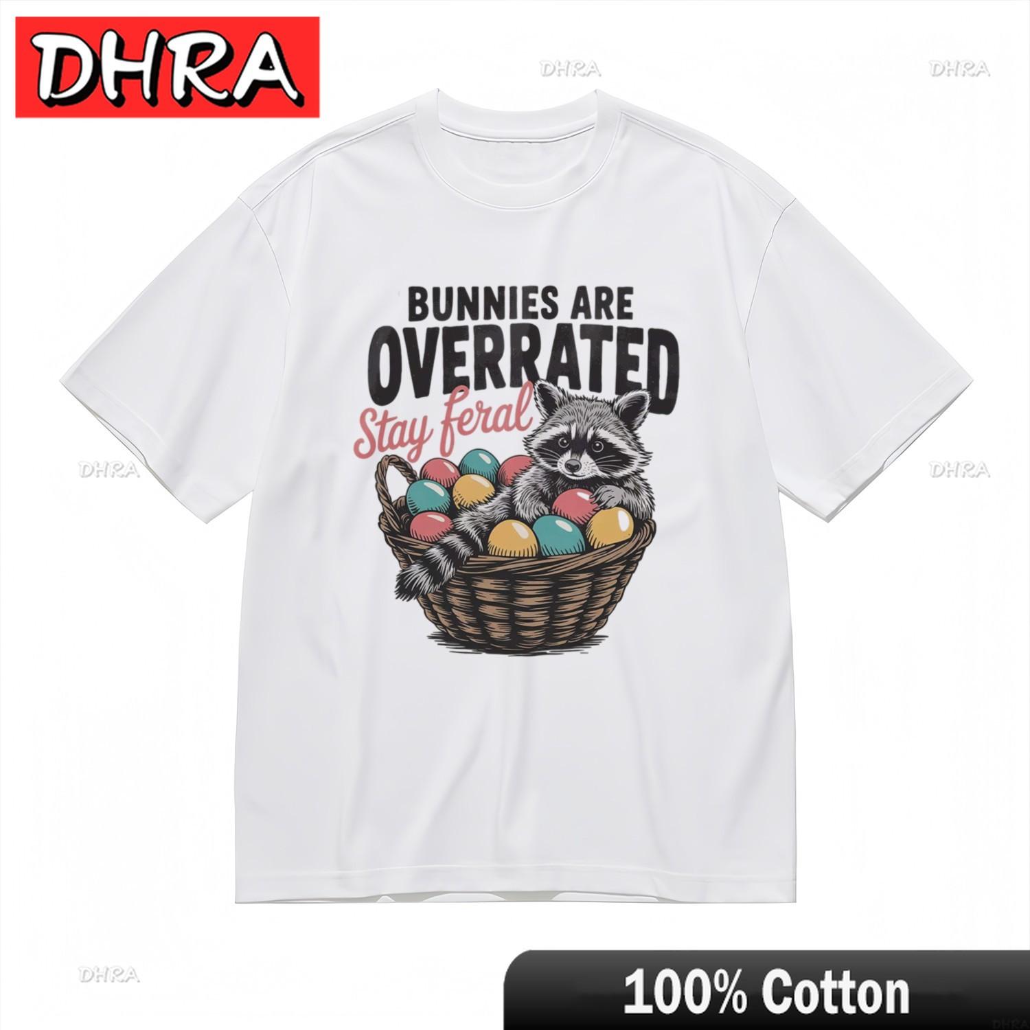 

UNIsexs Trend Soft Comfortable Classic TShirt Raccoon Egg Basket Graphic Tee for Cool Y2K Streetwear Graphic TShirts for UNIsex S