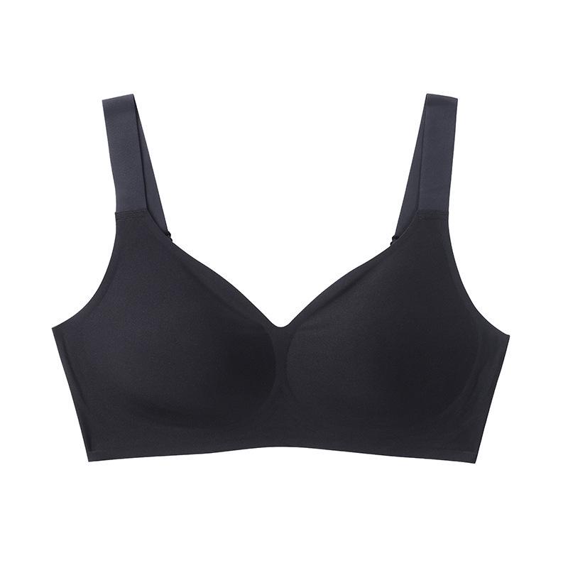 Seamless Plus Size Deep V Wire-Free Minimizing Bra with Side Support
