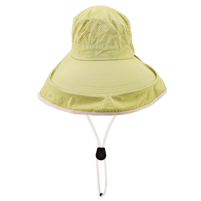 Unisex Wide Brim Sun Protection Bucket Hat - Breathable Summer Outdoor Hat
