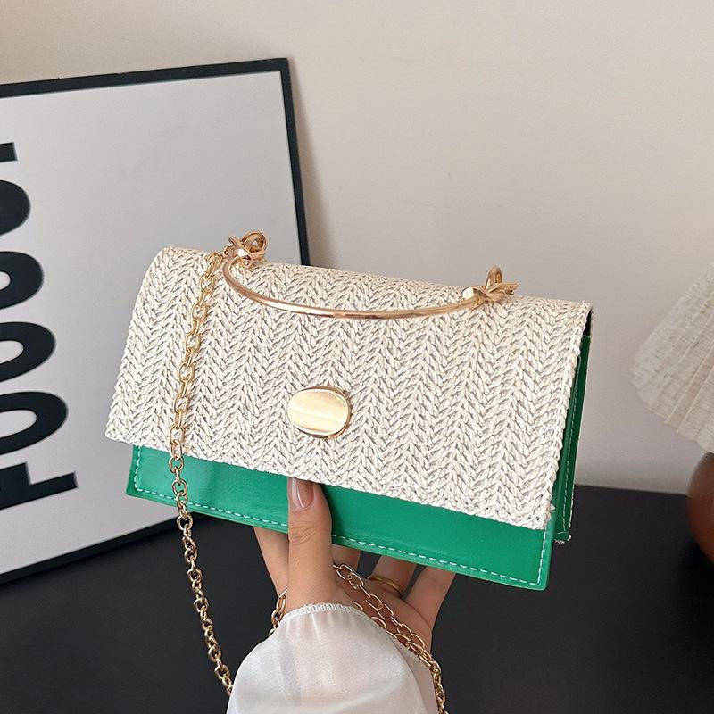 Handbag Small Bag Women's 2025 Summer New Woven Personalized Small Bag Fashion Personalized Retro Shoulder Handbag
