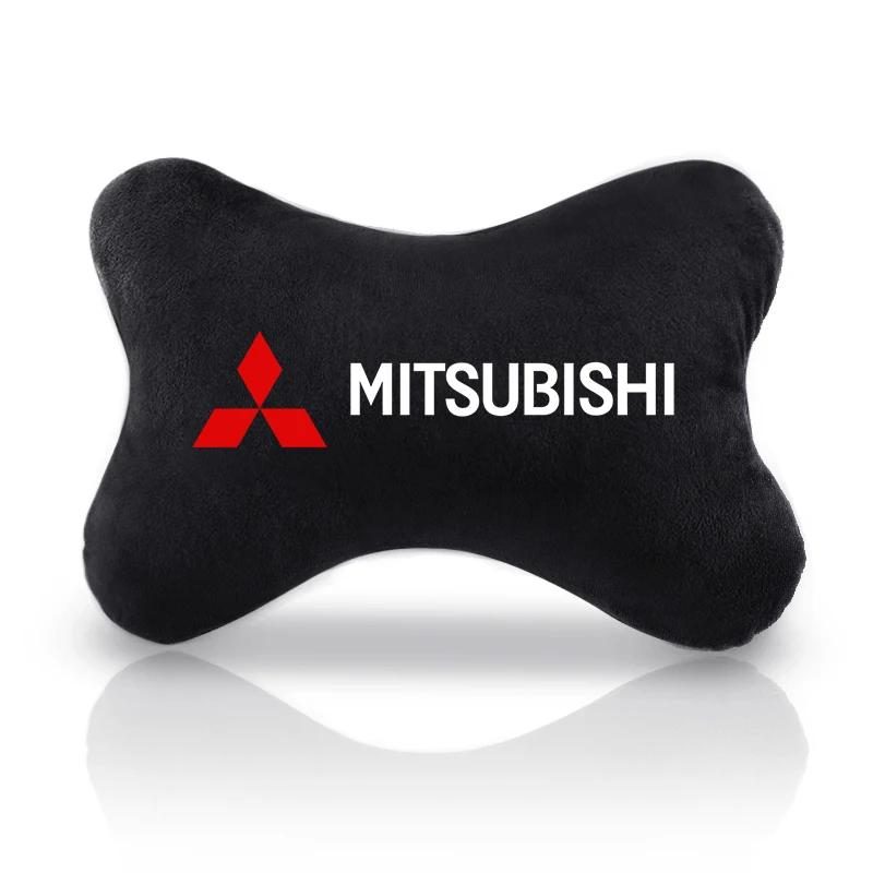 

Car Neck Pillows Pack Headrest soft Short plush Universal For Mitsubishi Lancer Asx Outlander Pajero l200 Galant Car Pillow