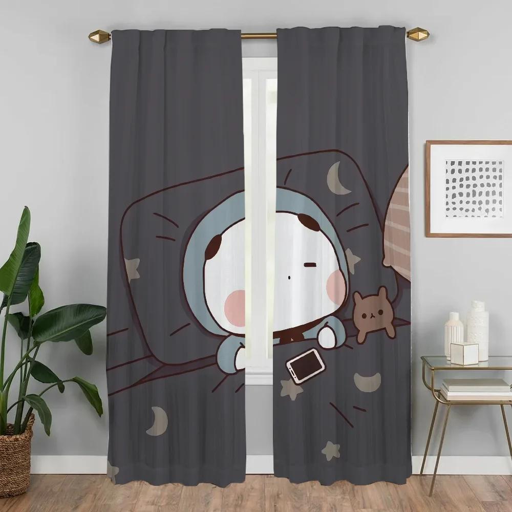 Bubu and Dudu Tulle for Bedroom Kitchen Curtains for Living Room Curtain Blackout Curtains 2 Pieces Shades Partition Elegant
