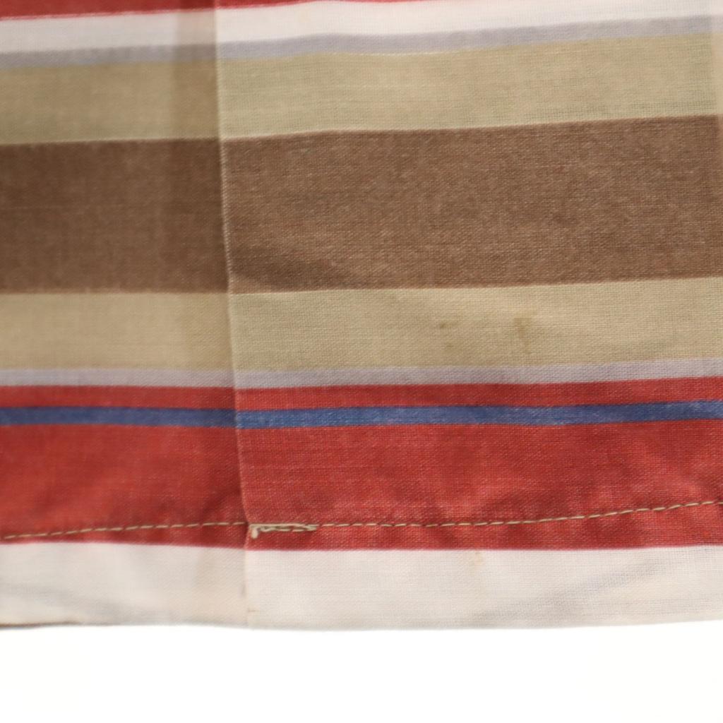 KENNINGTON 70s 80s vintage Border Pattern Short sleeve Open collar shirt Men's Used