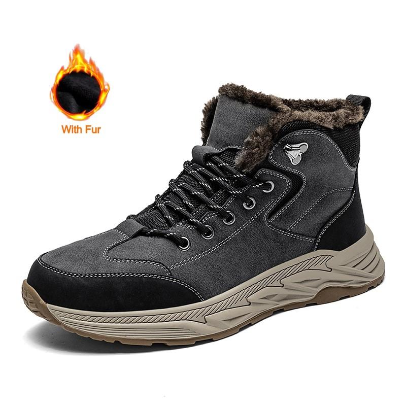 Зимняя мужская повседневная обувь из натуральной кожи — фото 7