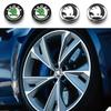 4pcs 56/60mm Car Wheel Center Hub Caps Protector Decorations For Skoda Octavia Rapid Kodiaq Karoq Superb Fabia Kamiq VisionS