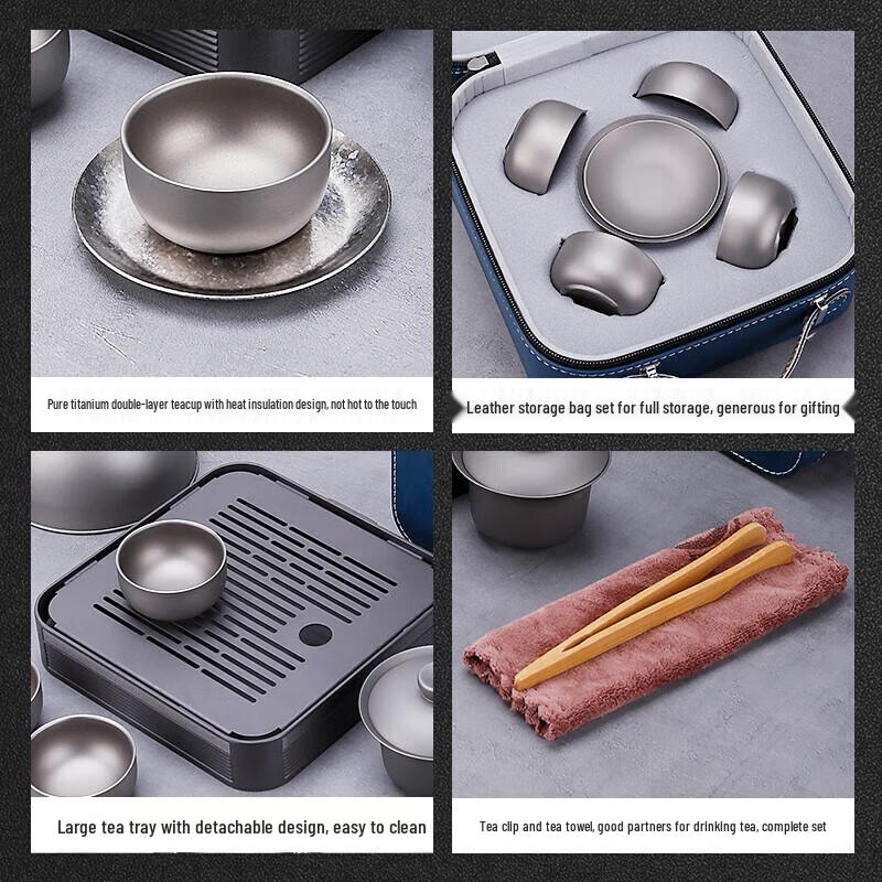 IMOGY Pure Titanium Portable Tea Set