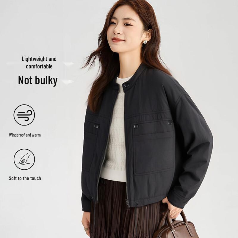 

HSTYLE Women s Stand-Collar Padded Jacket L