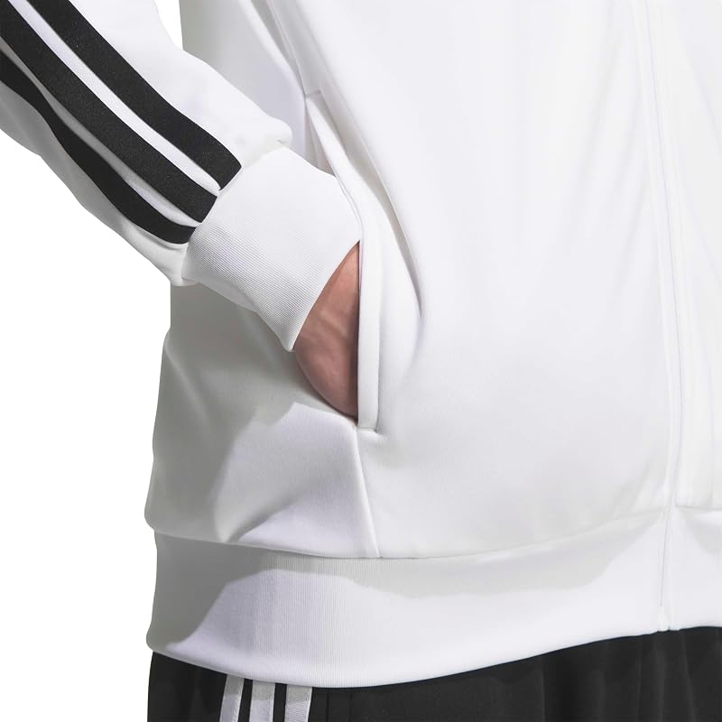 Adidas Track Top Must Haves 3-Stripes Track Top Men's DH100 White (KR6431) M