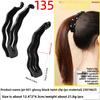 Banana Hairpin Ponytail Twist Vertical Clip Elegant Back of The Head Shows Hair VolumeHeadwear