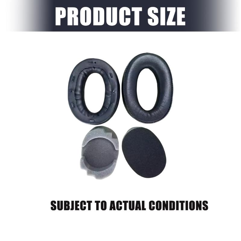 1 Pair Soft Sponge Replacement Ear Pad for MDR-1000X Bluetooth-compatible Wireless Headphones Ear Pad Headset Accessorie