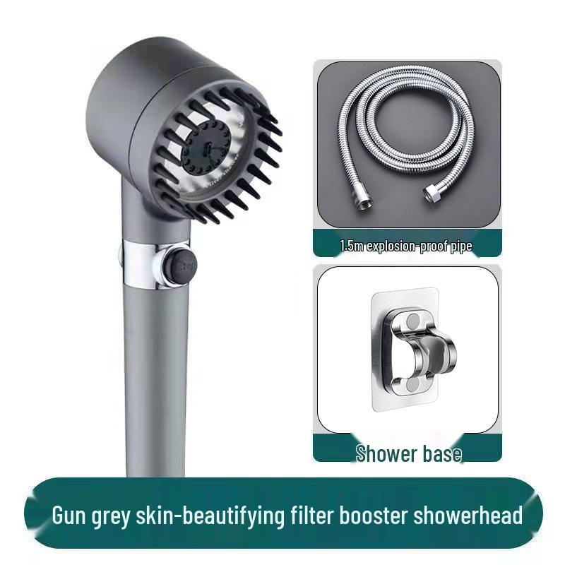 High-Pressure Filtered Shower Head with Nozzle for Bathing