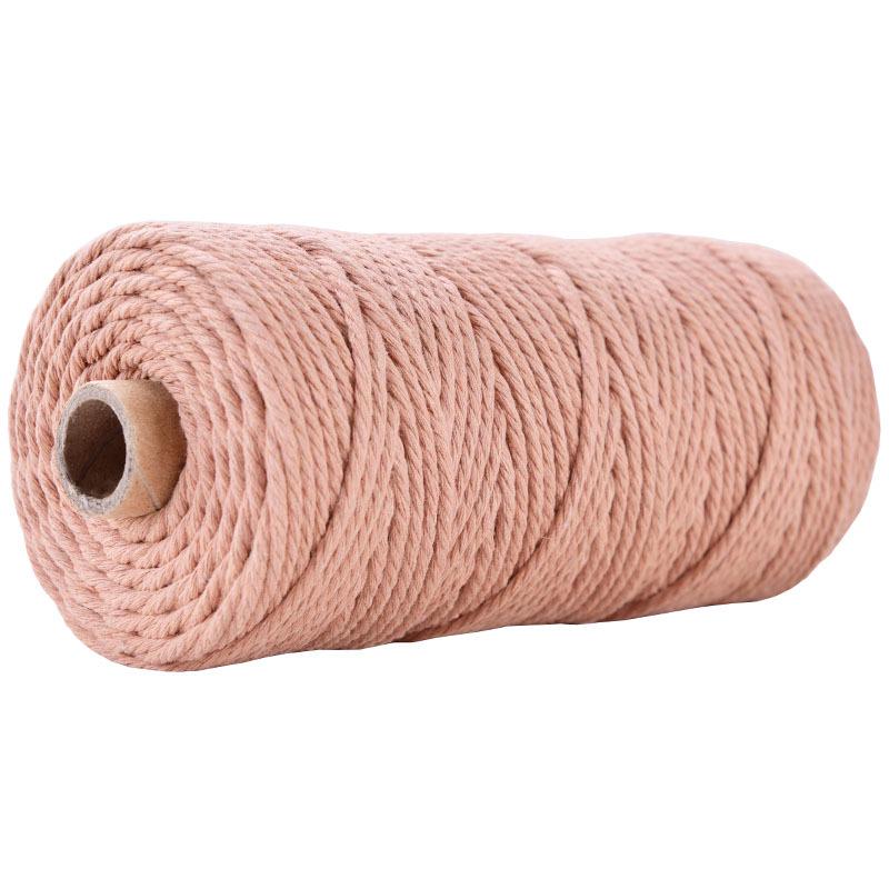 3mm Colored Cotton Rope for DIY Weaving, Tapestry, Binding, and Decorative Use
