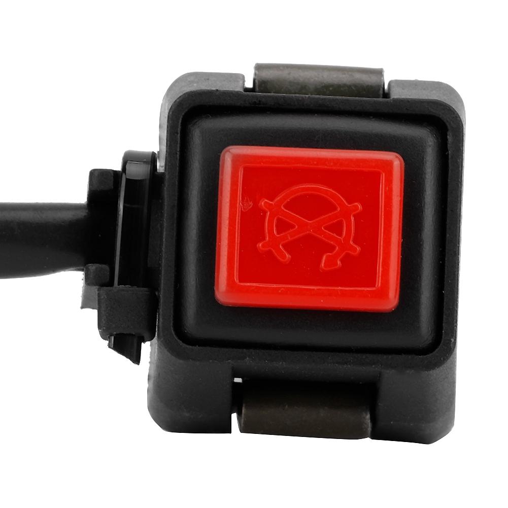 22mm 7 8 Inch Horn Button Switch Universal Motorcycle Handlebar Button with Cable