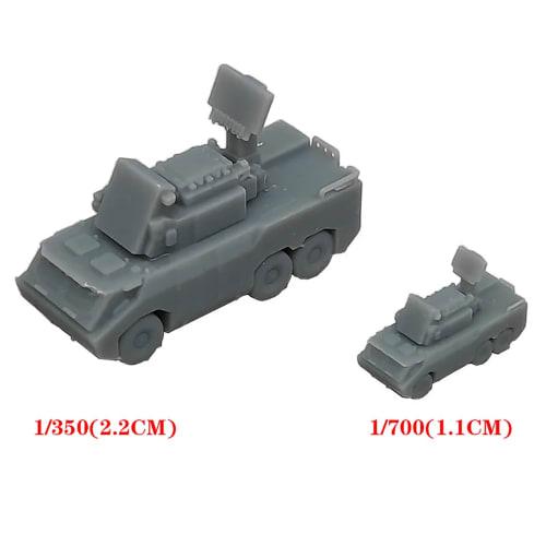5PCS DIY Resin Model HQ-17A Anti-Aircraft Missile 6X6 Ringed Armored Vehicle 1/700 1/350 Scale Defense Vehicle Model for Display (1/700 (1.1cm))