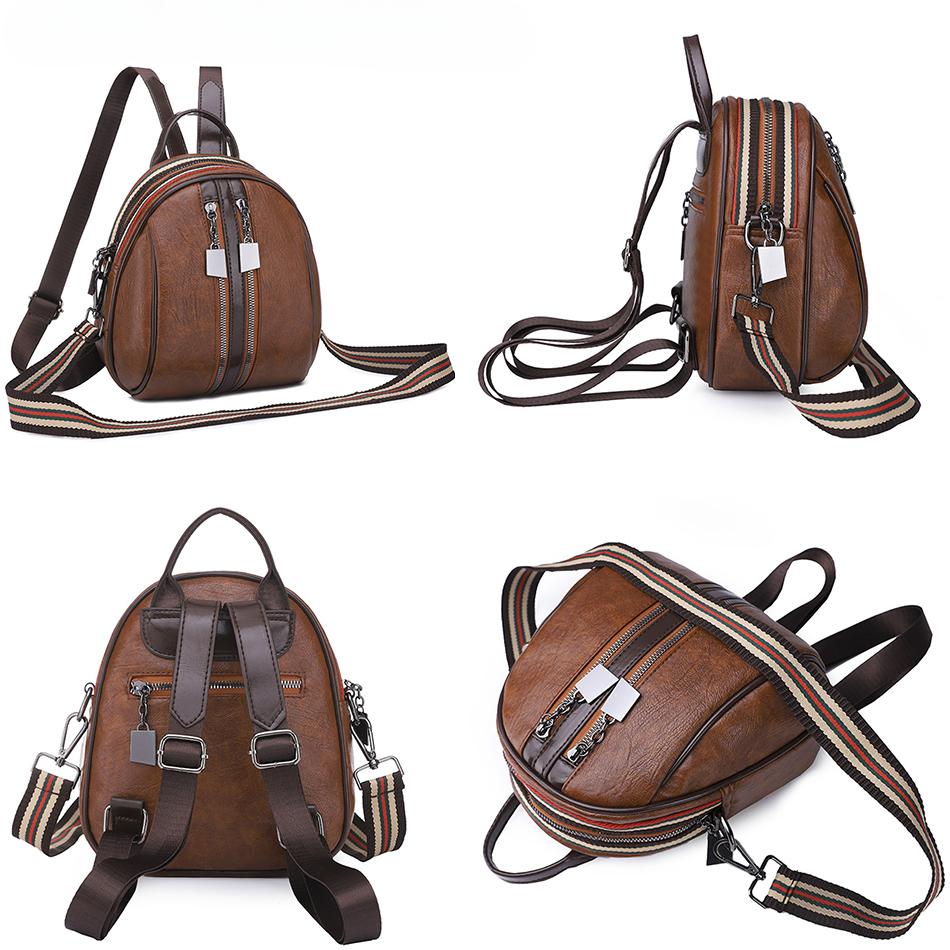 Women's Backpack Small Casual Bagpack Multifunctional Shoulder Crossbody Bags Female Travel Leisure Back Pack Mini School Bag