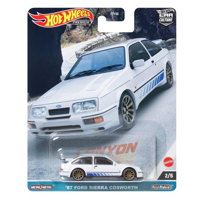 Hot Wheels Car Culture - Canyon Warriors - '87 Ford Sierra Cosworth [White] 1/64 Scale