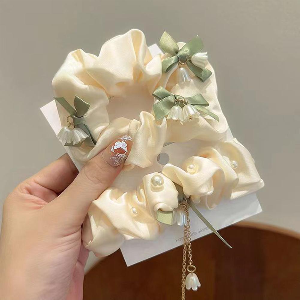 Convallaria Hair Band Set Versatile Temperamental Multistyle Hair Tie Highly Elastic Durable Rubber Band Headwear Hair Accessories