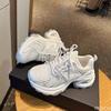 Casual Comfortable Thick Soled Height Increasing Women's Shoes Women's Summer Mesh Breathable Fashionable Versatile Sports Shoes