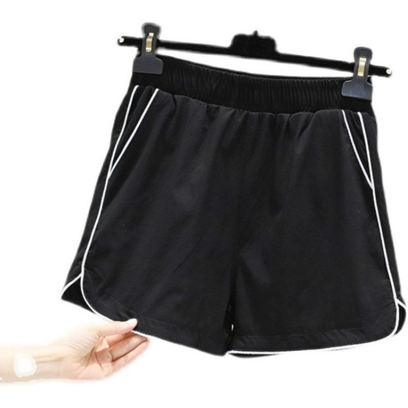 Weiße Sportshorts Damen Sommer Neu Locker Dünn A-Linien-Hose Hohe Taille Lässig Hotpants Dünn