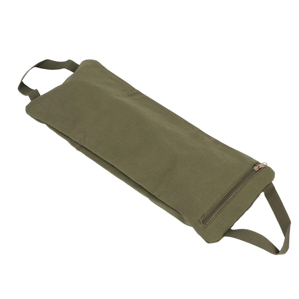 Military Green Yoga Sand Bag with Handle Portable Fillable Yoga Canvas Sandbags for Yoga Weights and Training