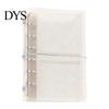 Portable Trifold Binder A6 A7 M5 Binder, 5/6-Rings Transparent Refillable Loose Leaf Budget Folder, Planner Notebook Cover for School, Office, Meeting