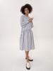 Bemon Hooded Maxi Dress_Black Stripe