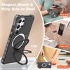 High Quality PC+TPU Magnetic 360°Rotating Ring Holder Case For Samsung Galaxy S26 S25 S24Ultra Plus For MagSafe Shockproof Cover