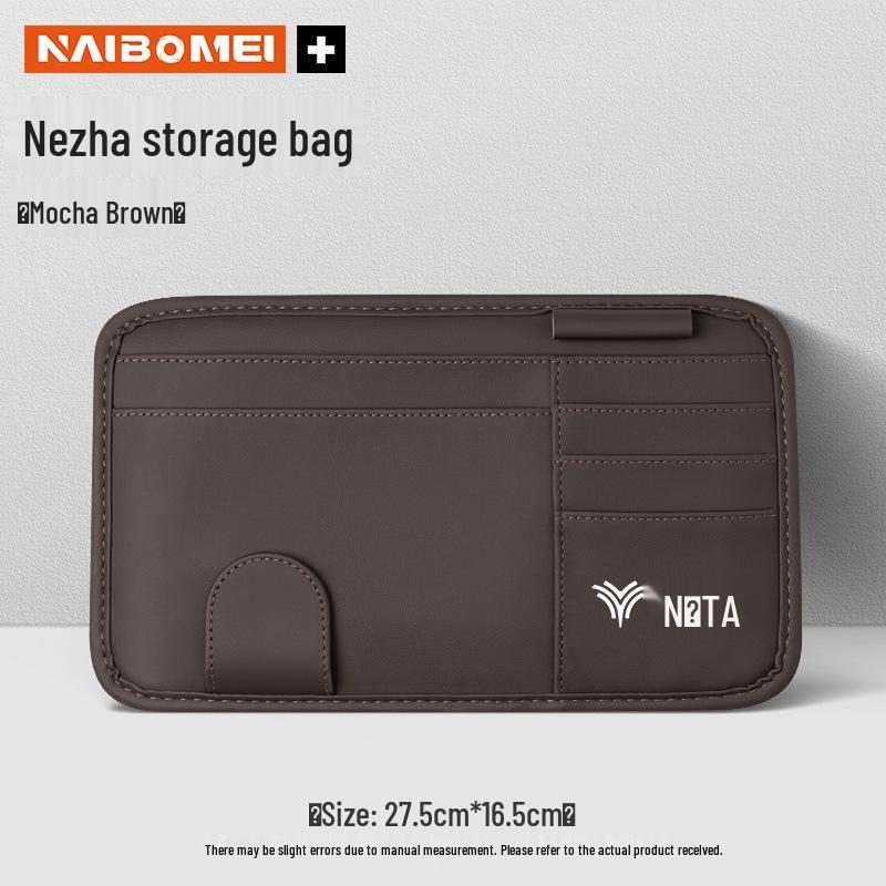 Nezha Car Sun Visor Clip: Holds Documents, Glasses, and Decor for U/V/S, N01, and 03E Models.