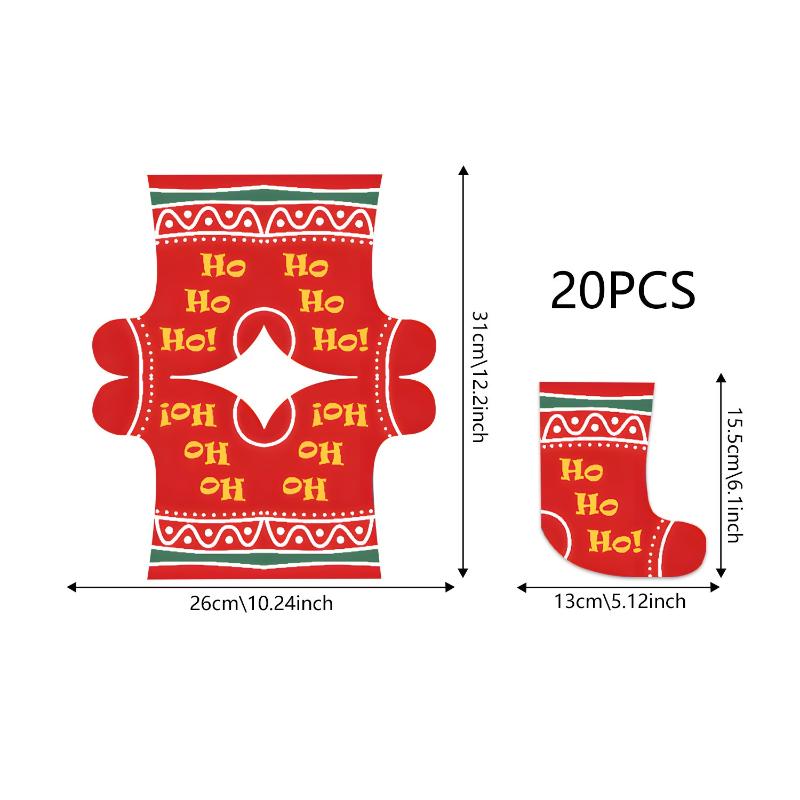 20 Stück weihnachtlich thematisiertes gegengeschlechtliches Tissue, Weihnachtsdekoration 2026 Frohes Neues Jahr Heimdekoration Party-Servietten