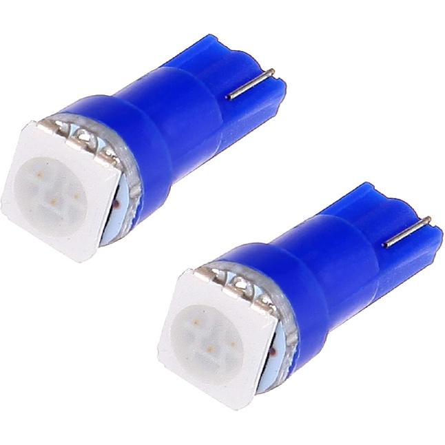 Cciyu 20x Blue T5 Blue Dashboard Instrument Panel Instrument Speedometer Gauge Cluster 37 73 74 79 17 57 5050 1-SMD LED Light Bulb 12V (blue)