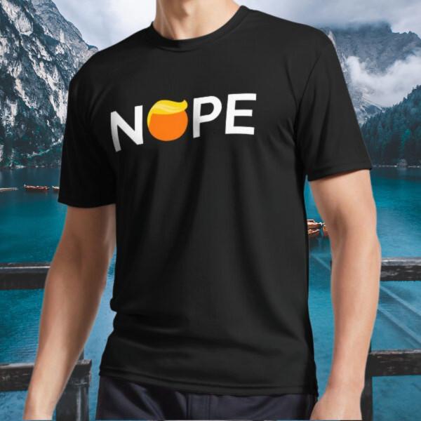 

New Shirt Anti-Trump - Nope Edition Logo Active T-Shirt Funny Size S to 5XL 3XL