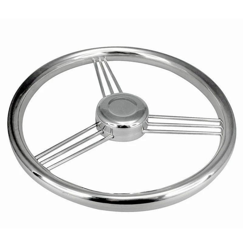 Stainless Steel Marine Steering Wheel, Universal for Yacht Speedboat Hydraulic & Mechanical Helm System, Boat Hardware Accessori