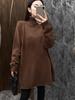 2026 Autumn-Winter High Neck Women's Loose Knit Sweater