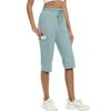 CapriPants for Women Lightweight Pants for Women Casual Summer Shorts with Zipper Pockets