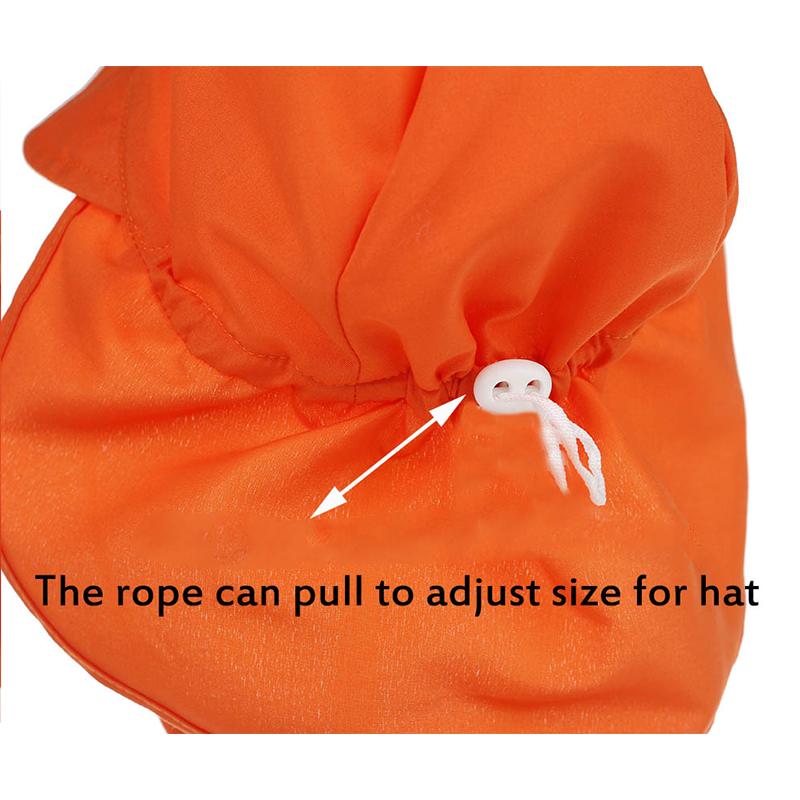 Baby Summer Sun Hat 2 To 5 Years Kids Anti-UV Beach Panama Hat Wide Brim Neck Protection Outdoor Travel Toddler Sun Caps