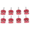 Quick Relse Thumb Screw Aluminium Alloy Red Hard Top Quick Removal Fastener Thumb Screws with Integrated D