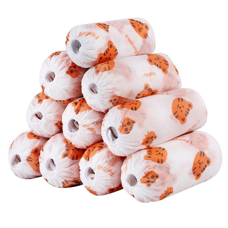 Eco-Friendly Cartoon Non-Woven Shoe Covers: Wear-Resistant, Non-Slip, One-Size Fits All, Ideal for Indoor Use.