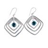 Apatite Gemstone 925 Sterling Silver Jewelry Handmade Drop/Dangle Earrings 2.44" EE-71-7
