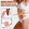 Curved Wood Roller for Stomach Cellulite Wooden Therapy Massage Tool for Body Shaping,Wood Massager Stick for Lymphatic Drainage