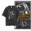 ZG Cool Printed Cotton Acid Washed Exclusive Graphic Unisex T Shirt Cool Vintage Streetwear Men Tshirts Big Size Tee for Men