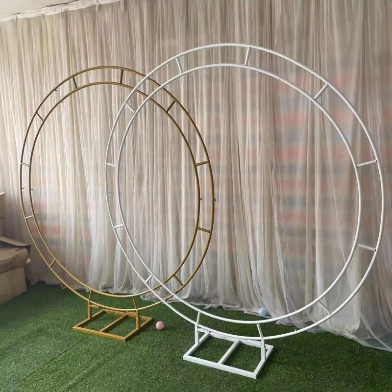 Round Iron Wedding Arch Frame - Flower Decoration